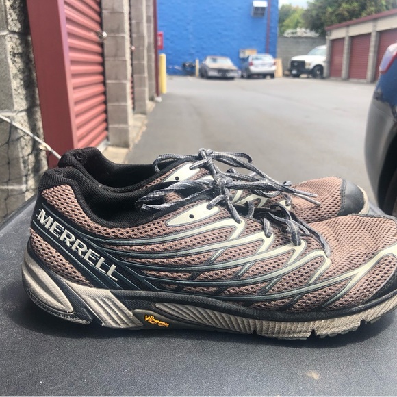 Merrell Mens Bare Access 4 Trail Running Shoes Gray J03925 Lace Up Shoes Sz 10 - Picture 5 of 12